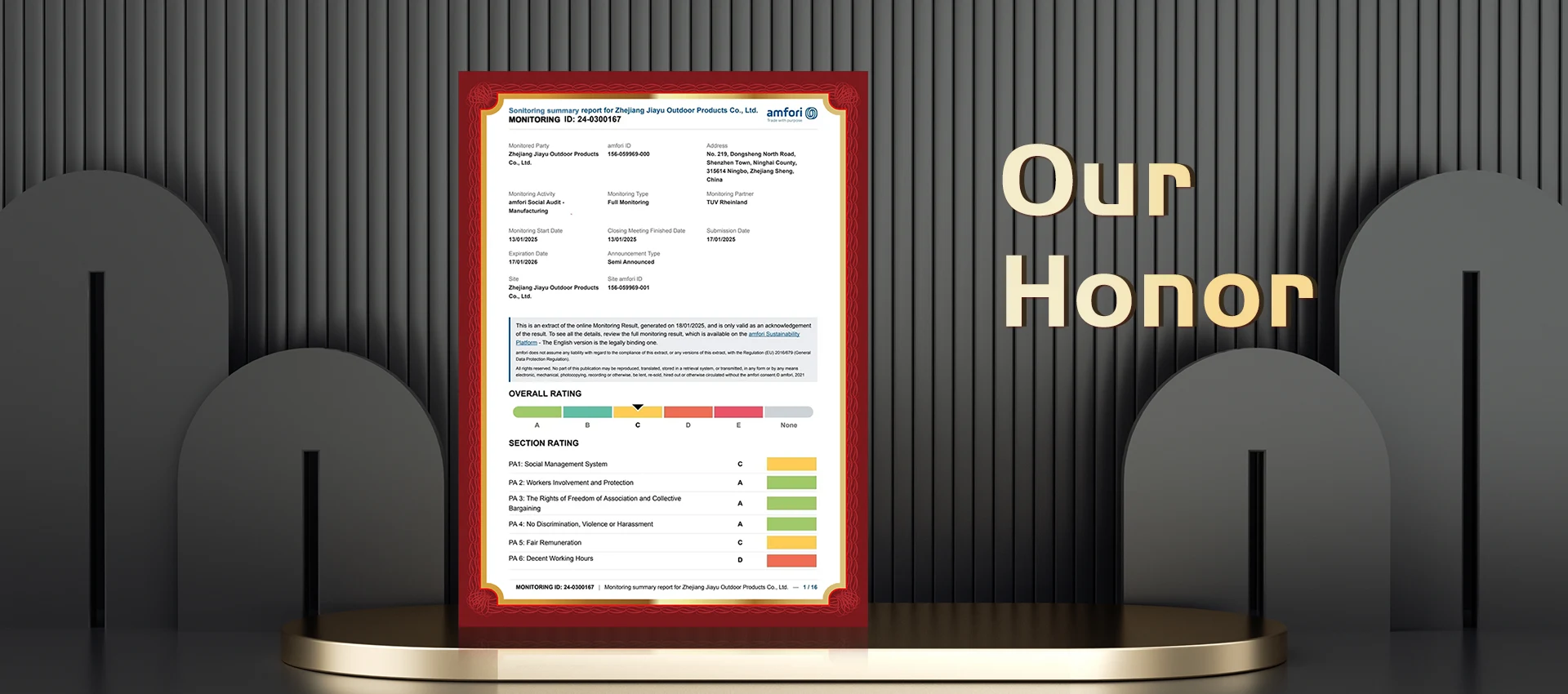 Zhejiang Jiayu Deyò Pwodwi co, Ltd.